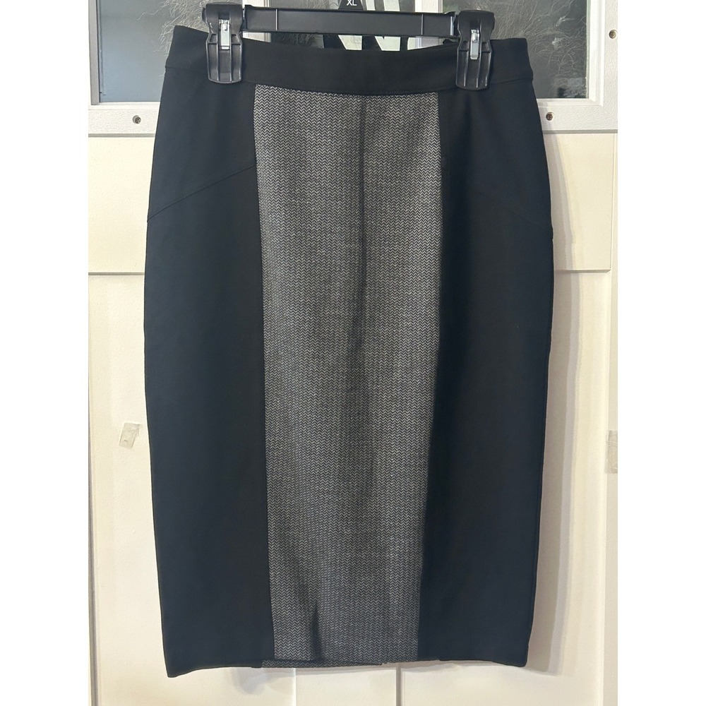 NYDJ Pencil Skirt Career Wear Business Casual Black Gray Size‎ 8